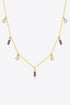 18K Gold Plated Multi-Charm Chain Necklace