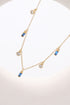 18K Gold Plated Multi-Charm Chain Necklace