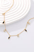 18K Gold Plated Multi-Charm Chain Necklace