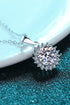 925 Sterling Silver Moissanite Pendant Necklace