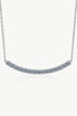 Sterling Silver Curved Bar Necklace