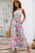 Round Neck Sleeveless Maxi Dress with Pockets