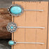 3 PCS/Set Artificial Turquoise Hair Pins