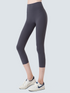 Wide Waistband Cropped Sports Leggings