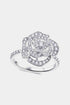 Moissanite Flower Shape Ring