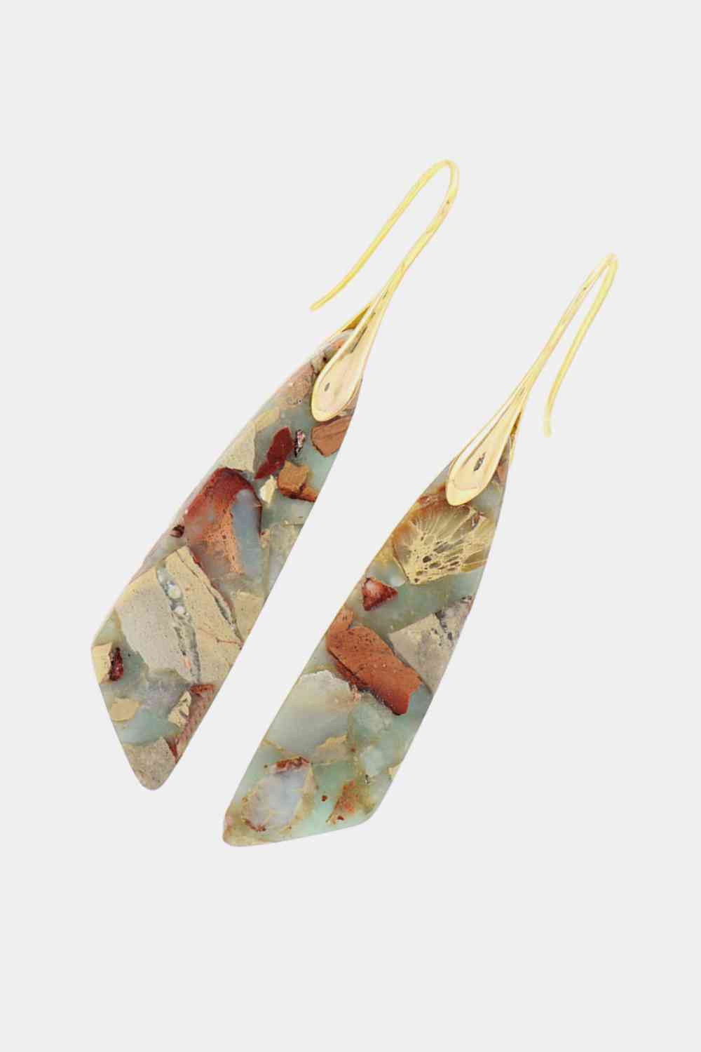 Handmade Natural Stone Dangle Earrings