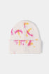 Tie-Dye Cuffed Rib-Knit Beanie Hat