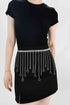 Fringe Chain Alloy Belt