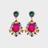 Teardrop Shape Rhinestone Alloy Dangle Earrings